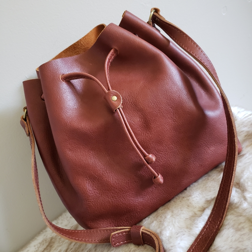 New Portland Leather Goods Large Bucket Bag